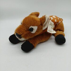 Jagg Fawn Deer Stuffed Animal Plush Brown White 12"